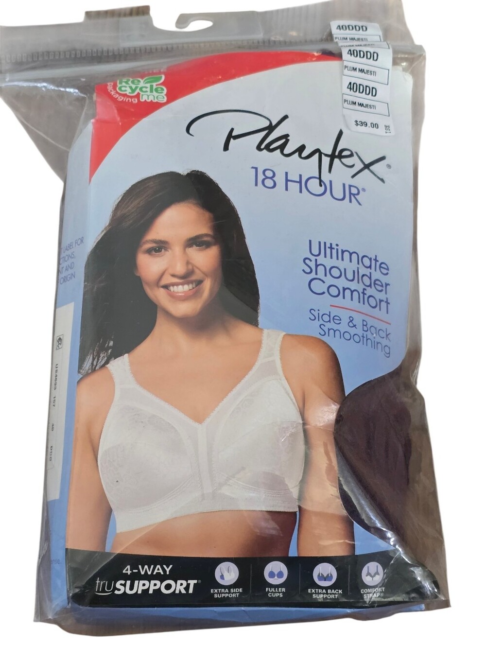 NWT Playtex 18 Hour Bra In PURPLE